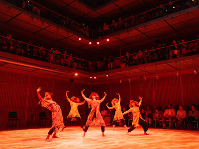 Dancers on a stage